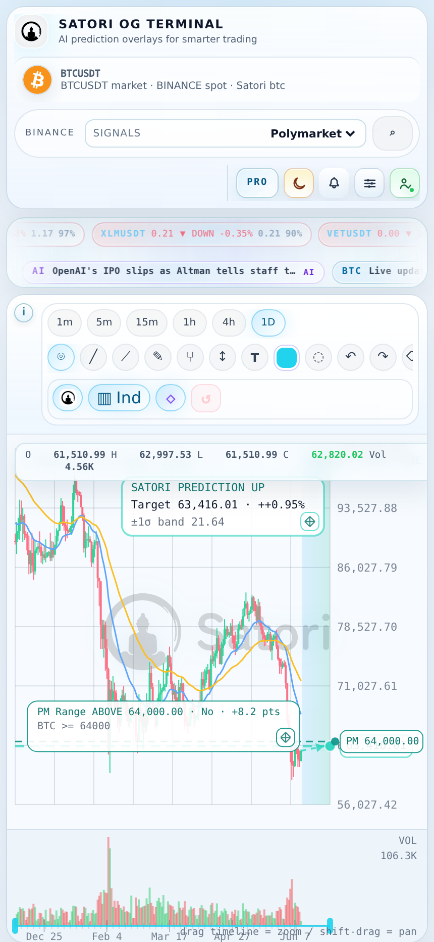Satori OG Terminal mobile, light theme